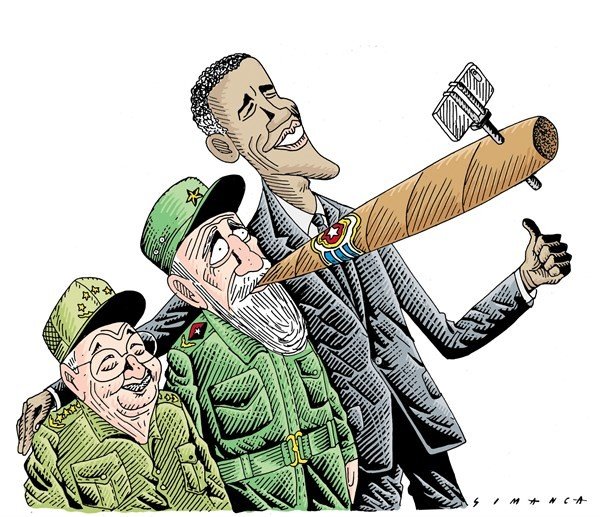 Кастро карикатура