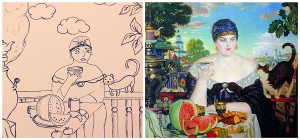 Большевик Кустодиев 1920