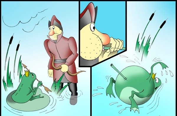 Царевна лягушка карикатура