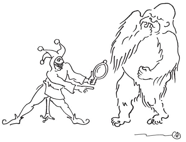 Ясновидящий карикатура