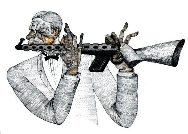 Карикатуры из журнала крокодил СССР про США