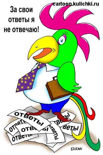 Три попугая карикатура