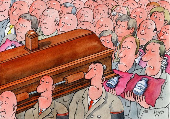 Могила карикатура