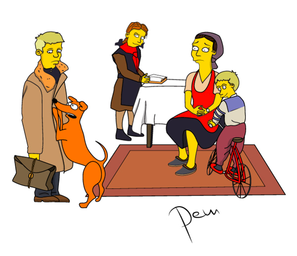 Живопись в стиле Симпсонов