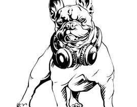 Бульдог с хозяином Графика