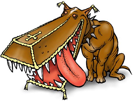 Собака лает мультяшная