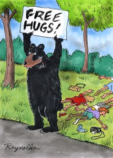 Объятия карикатура