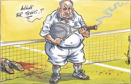 Базарят на кортах карикатура