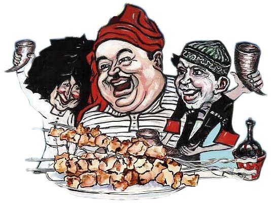 Шашлык карикатура