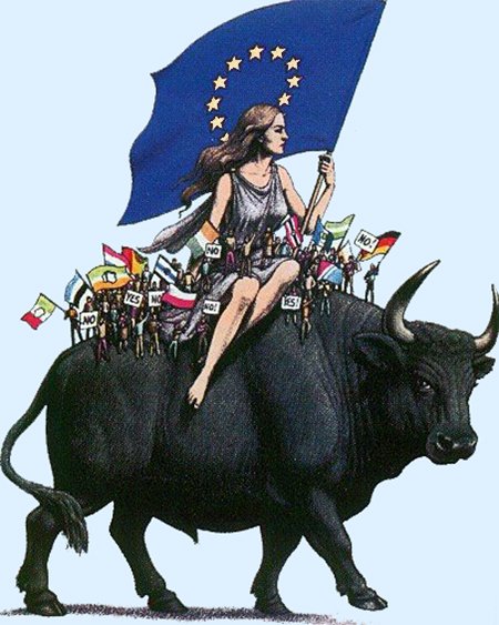 Европа на быке блудница