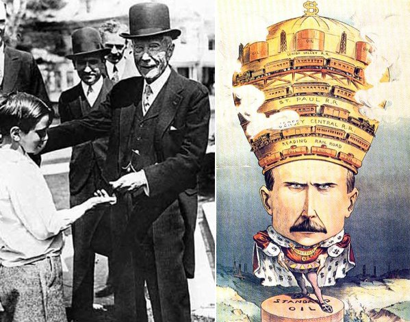 Джон Рокфеллер карикатура