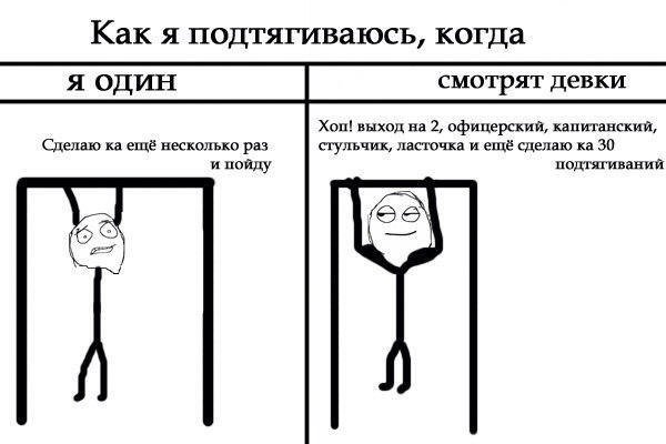 Шутки про воркаут