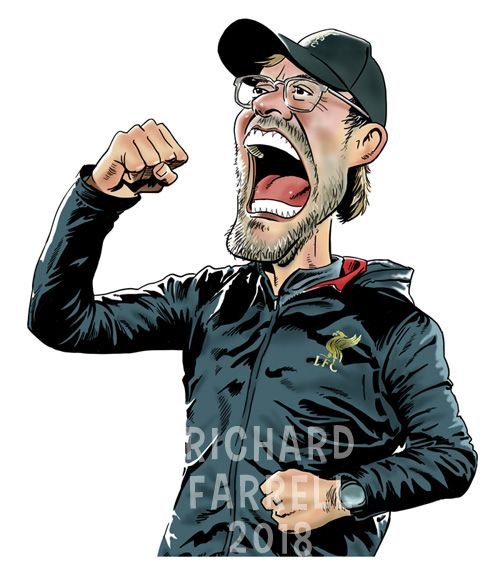 Юрген Клопп карикатура