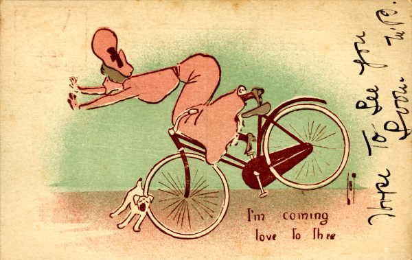 Велосипедист карикатура