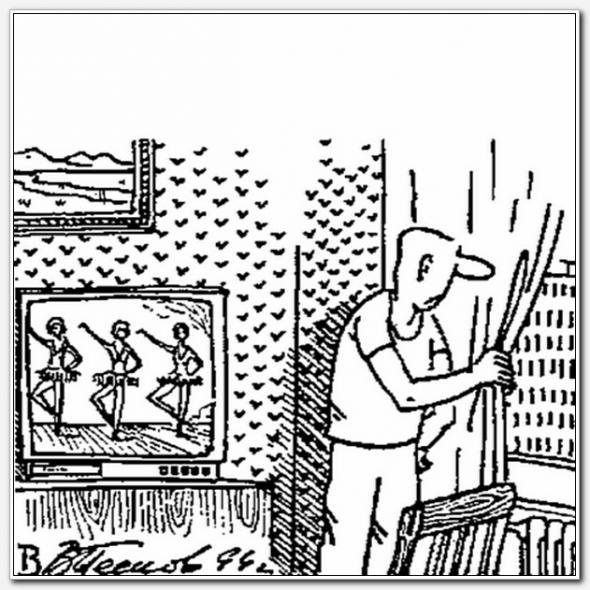 Карикатура Лебединое озеро Песков