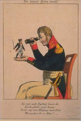 Карикатуры на Александра 1 и Наполеона