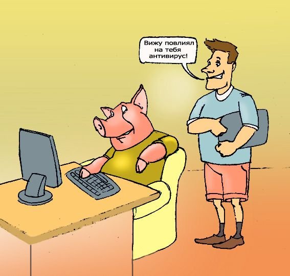 Вирус карикатура