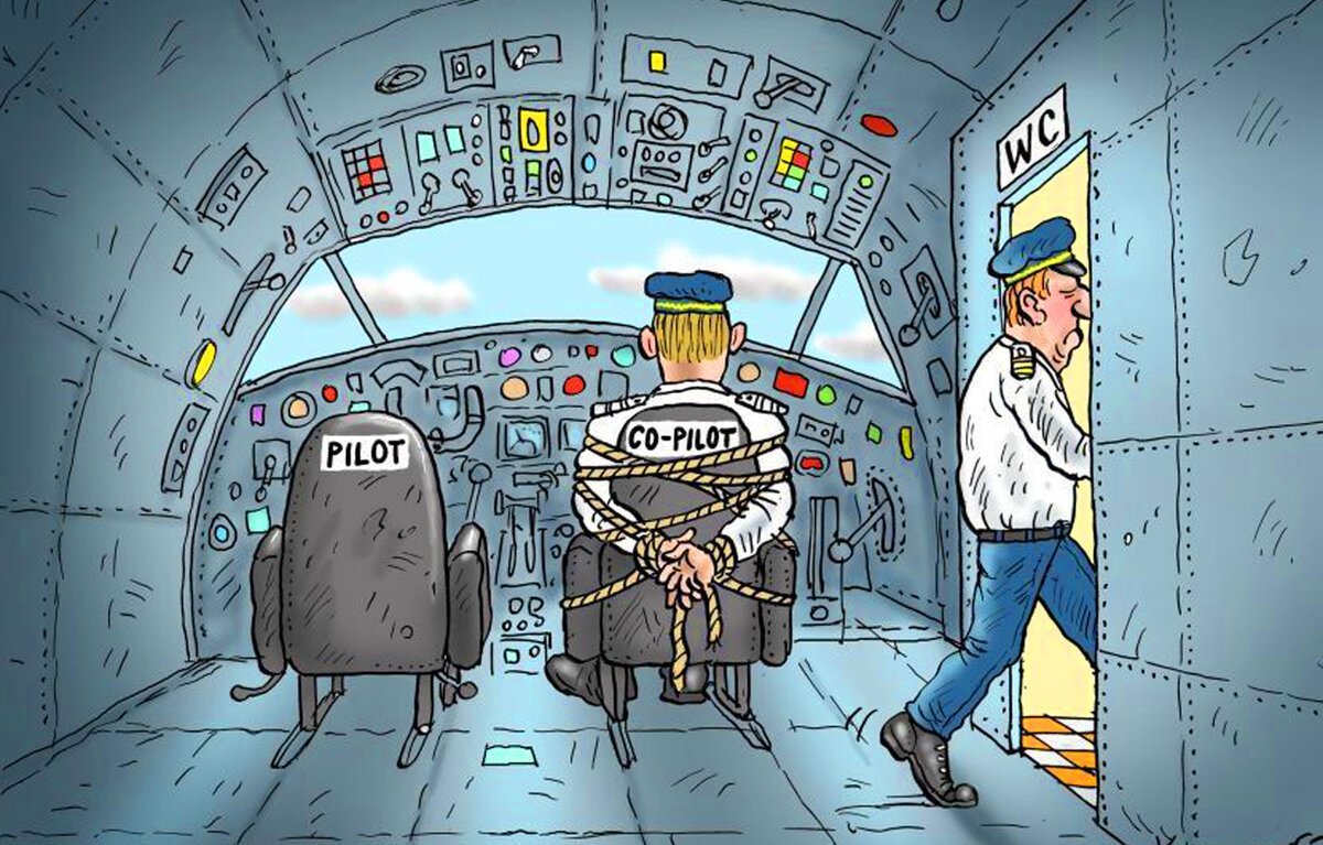 Летчик карикатура