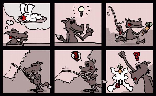 Смешные комиксы про зайца