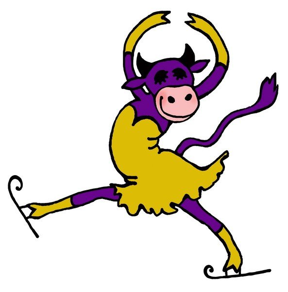 Бычок на коньках