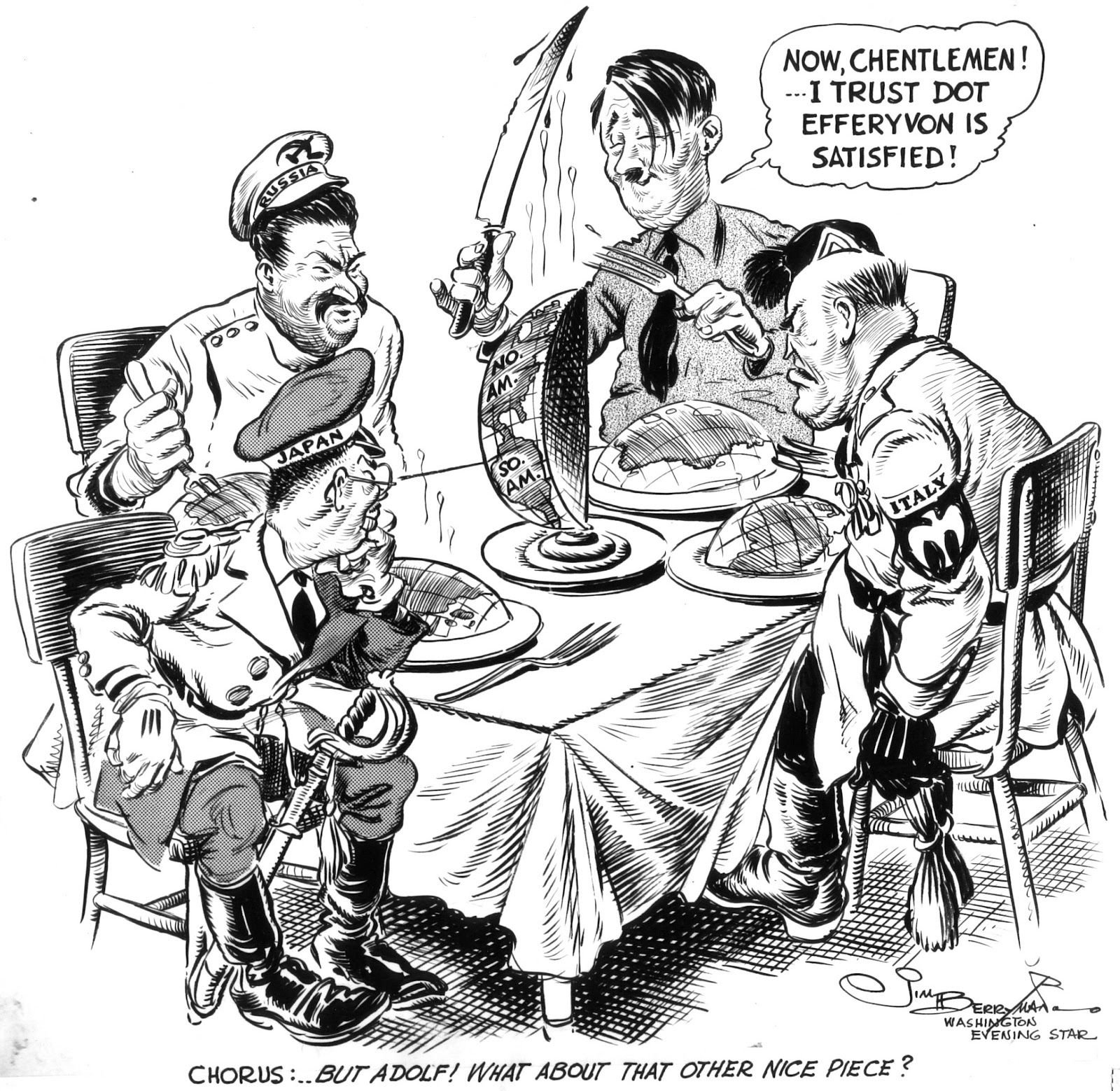 Карикатуры второй мировой войны Гитлер