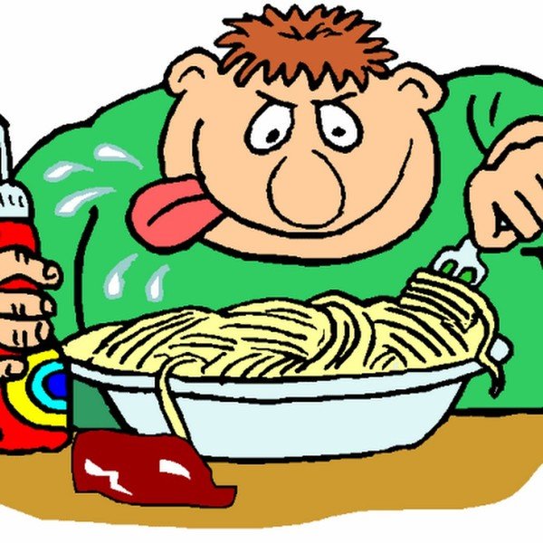 Обжора мультяшный