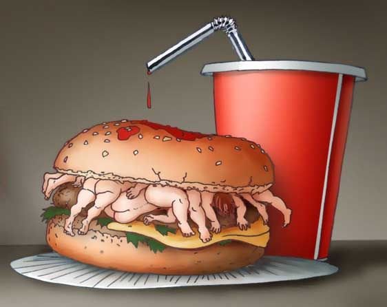 Еда карикатура