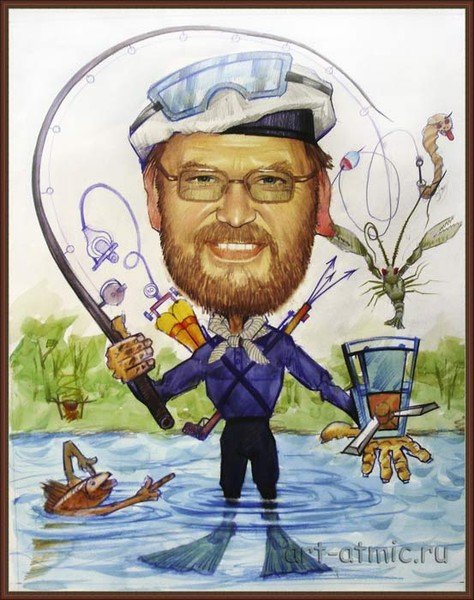 Смешной водолаз