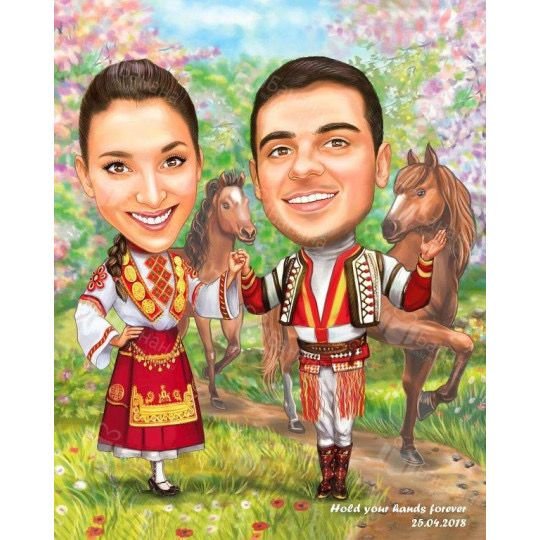 Шарж женский коллектив