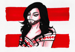 Кончита Вурст рисунок