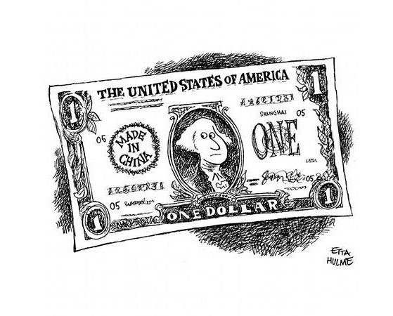 Карикатуры на доллар США