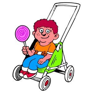 Шаржи на малышей в коляске