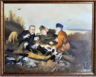 Охотники на привале Третьяковская галерея