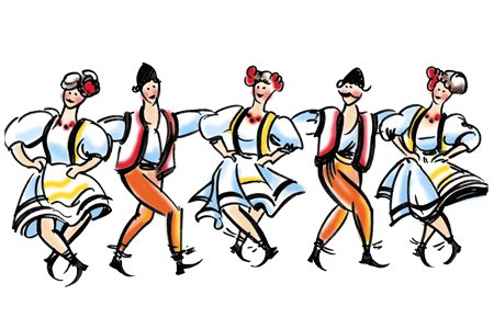 Сиртаки танец рисунок