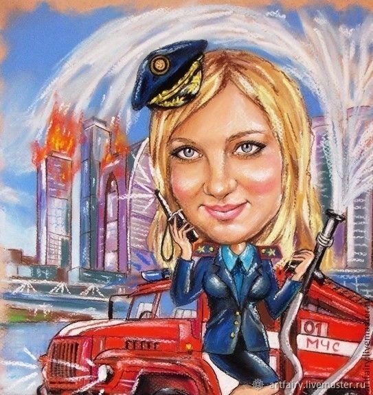 Пожарные карикатуры
