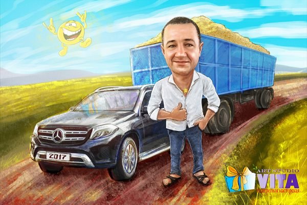 Шарж Гарик Харламов