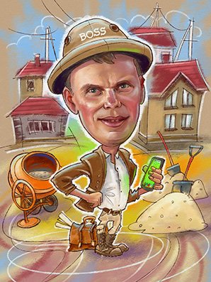 Шарж стройка