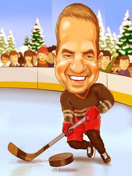 Хоккейные шаржи