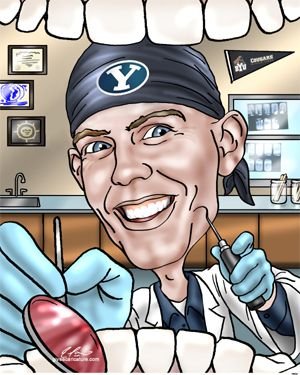 Шарж зубной врач