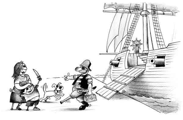 Пират карикатура