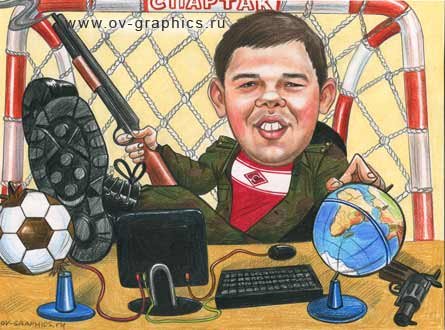 Шарж фанат Спартака