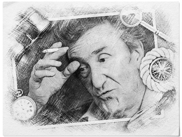 Игорь Губерман портрет шарж