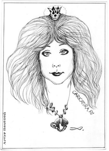 Карандашный портрет Аллы Пугачевой