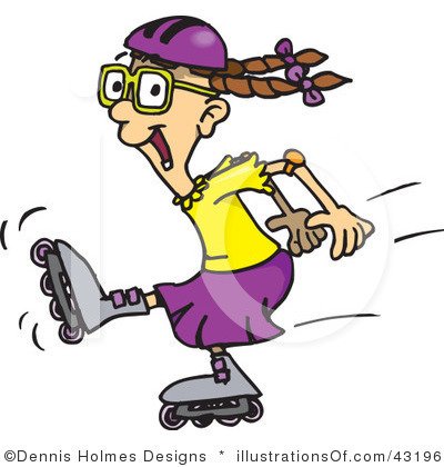 Старушка на роликах