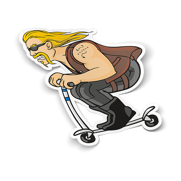 Самокат карикатура