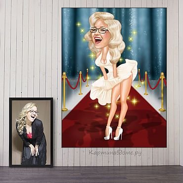 Шарж Мэрилин Монро
