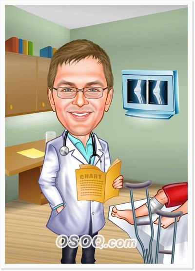 Медсестра карикатура