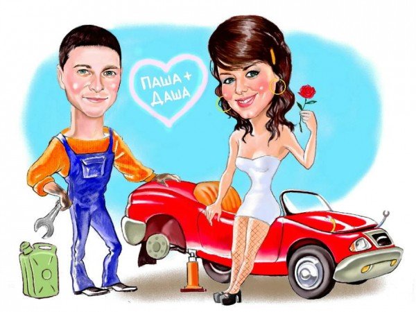 Шарж мужчина мастер