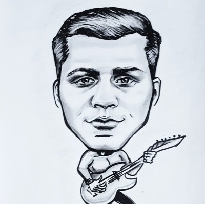 Чиновник шарж черно белый