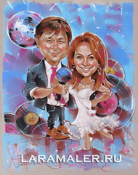 Шарж семейный Лариса Шигорина